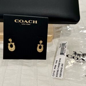Coach Gold Hoop Earrings for Women